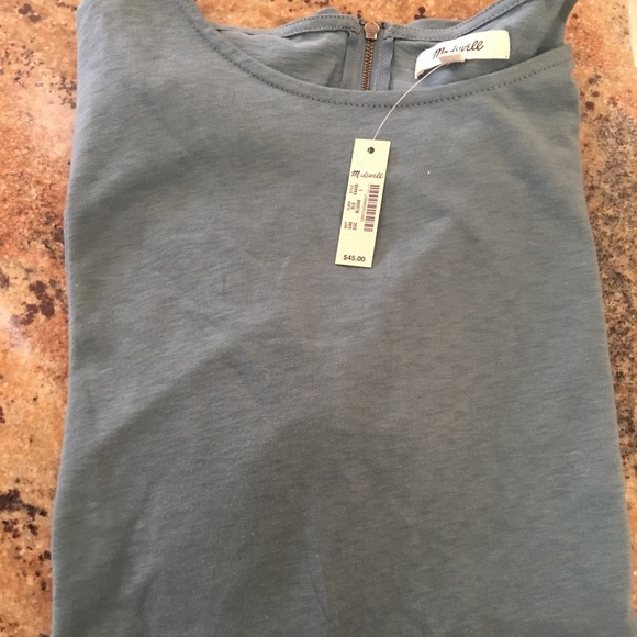 Madewell blue back zip swing tee - Picture 4 of 4